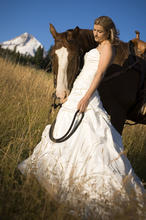 Mt Hood Wedding Photos, Bride & Groom